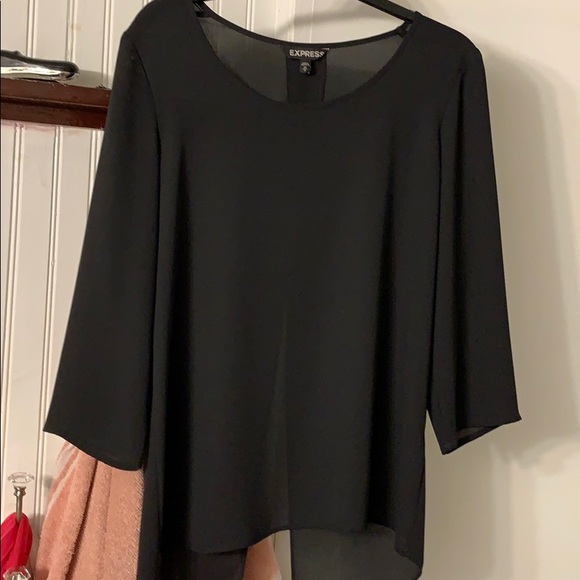 Express Black Contemporary Blouse. SZ XS ๐๐ ๐ฏ - Picture 1 of 7